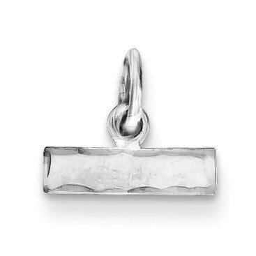 Number Top Charm Diamond-cut Sterling Silver QSMTOP, MPN: QSMTOP, 883957580852