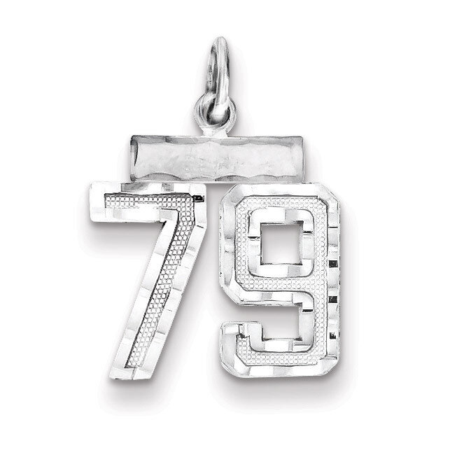 Number 79 Charm Sterling Silver QSN79, MPN: QSN79, 883957121680