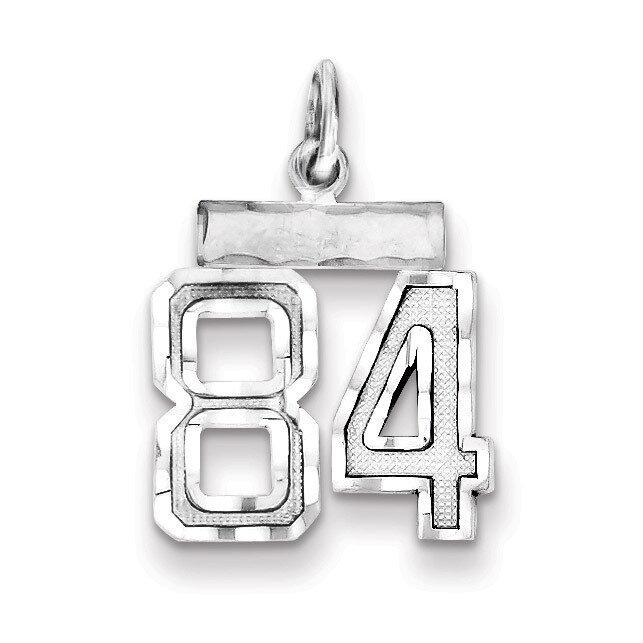 Number 84 Charm Sterling Silver QSN84, MPN: QSN84, 883957121741