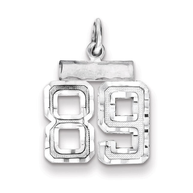 Number 89 Charm Sterling Silver QSN89, MPN: QSN89, 883957121796