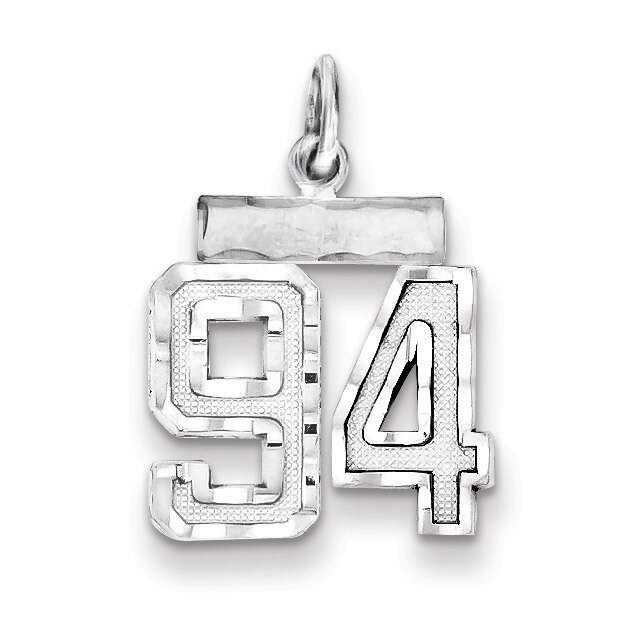 Number 94 Charm Sterling Silver QSN94, MPN: QSN94, 883957121857