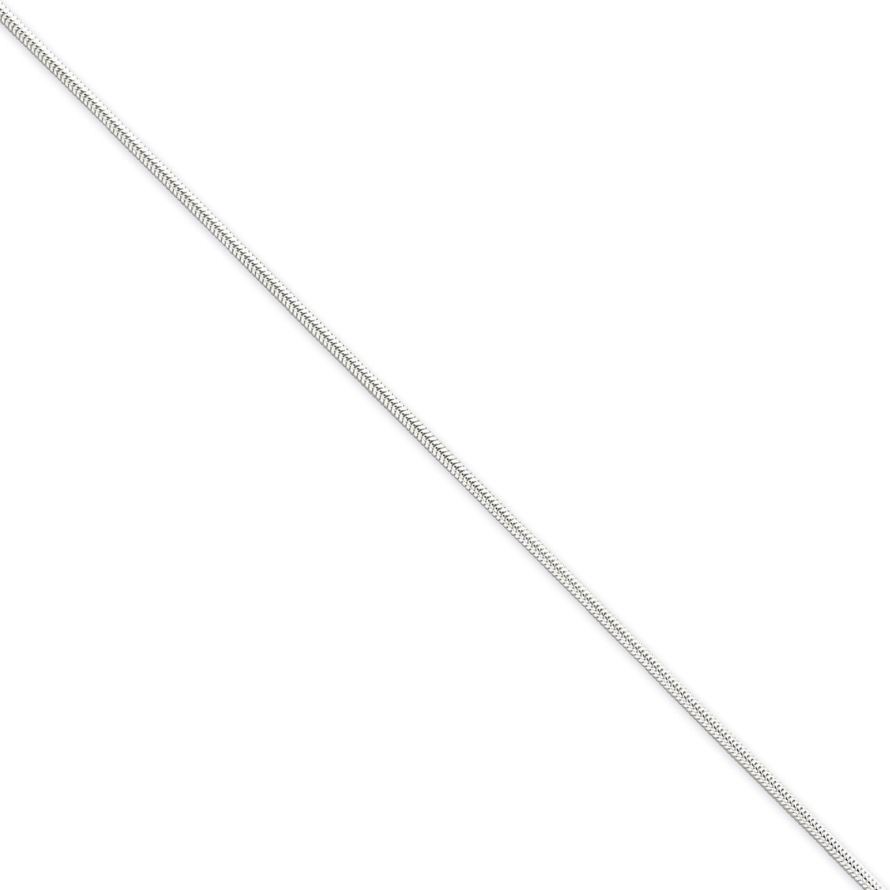 16 Inch 1.5mm Round Snake Chain Sterling Silver QSNL045-16, MPN: QSNL045-16, 883957257631
