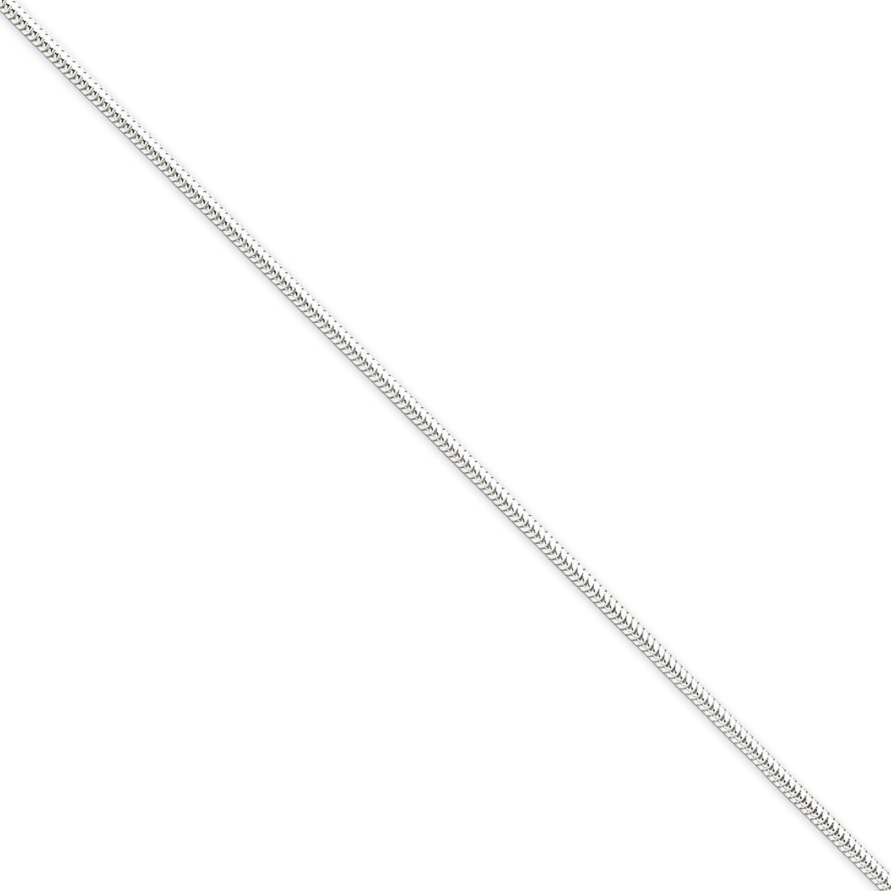 24 Inch 2mm Round Snake Chain Sterling Silver QSNL060-24, MPN: QSNL060-24, 883957257792