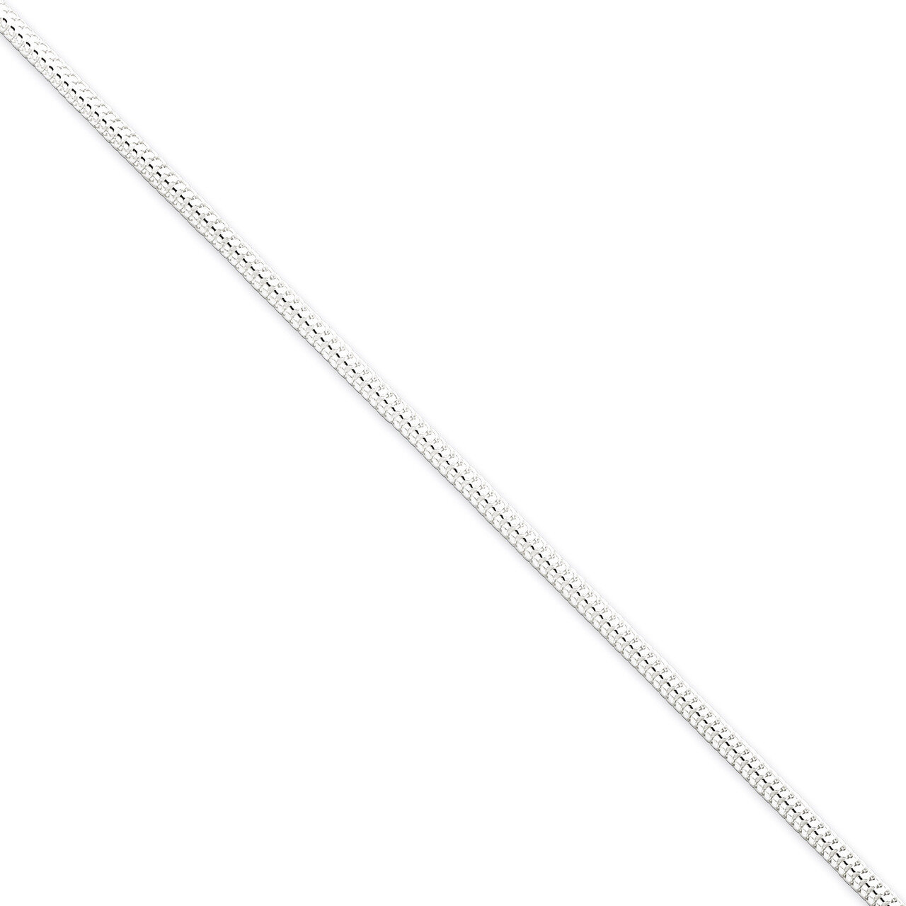 7 Inch 2.5mm Round Snake Chain Sterling Silver QSNL065-7