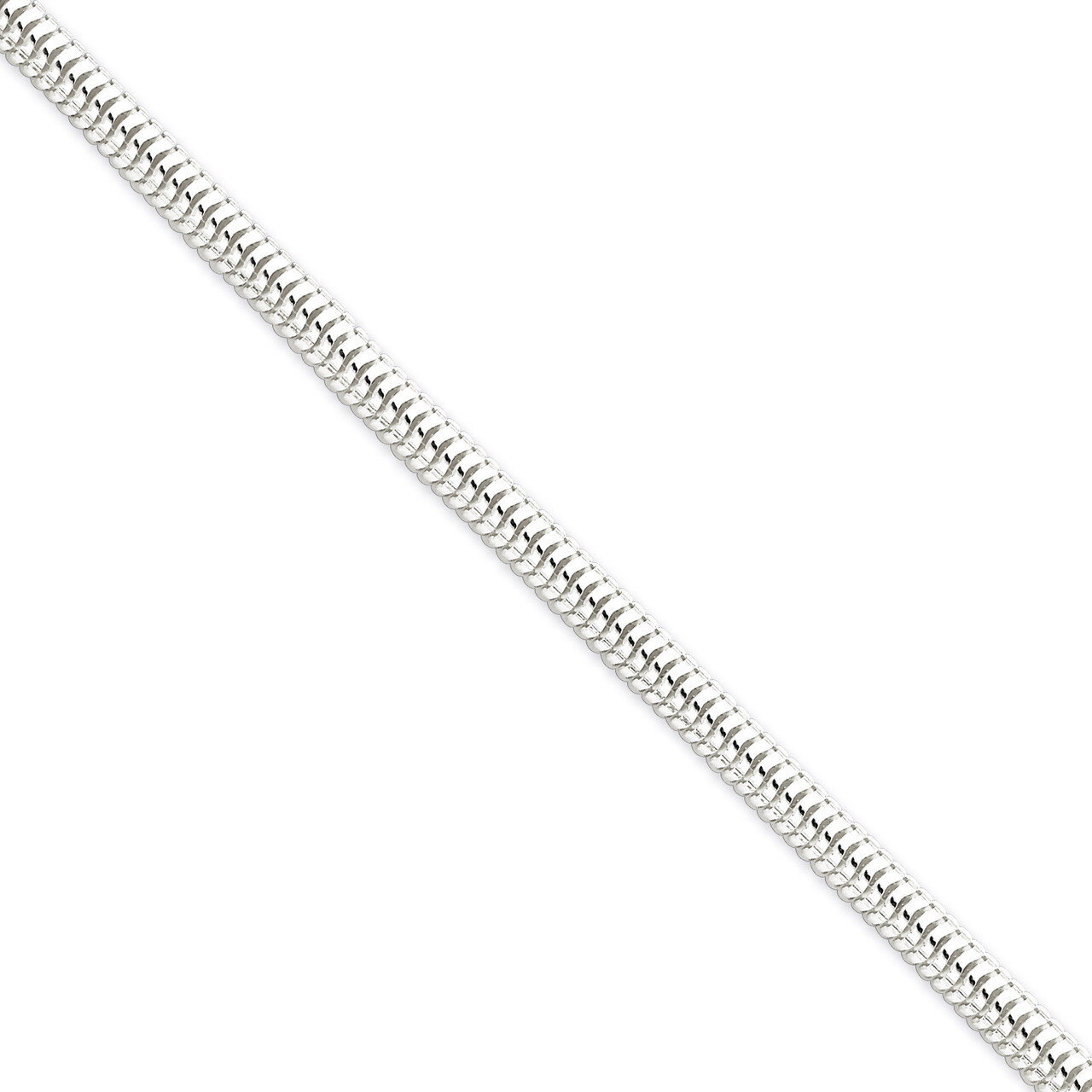 7 Inch 4.00mm Round Snake Chain Sterling Silver QSNL100-7