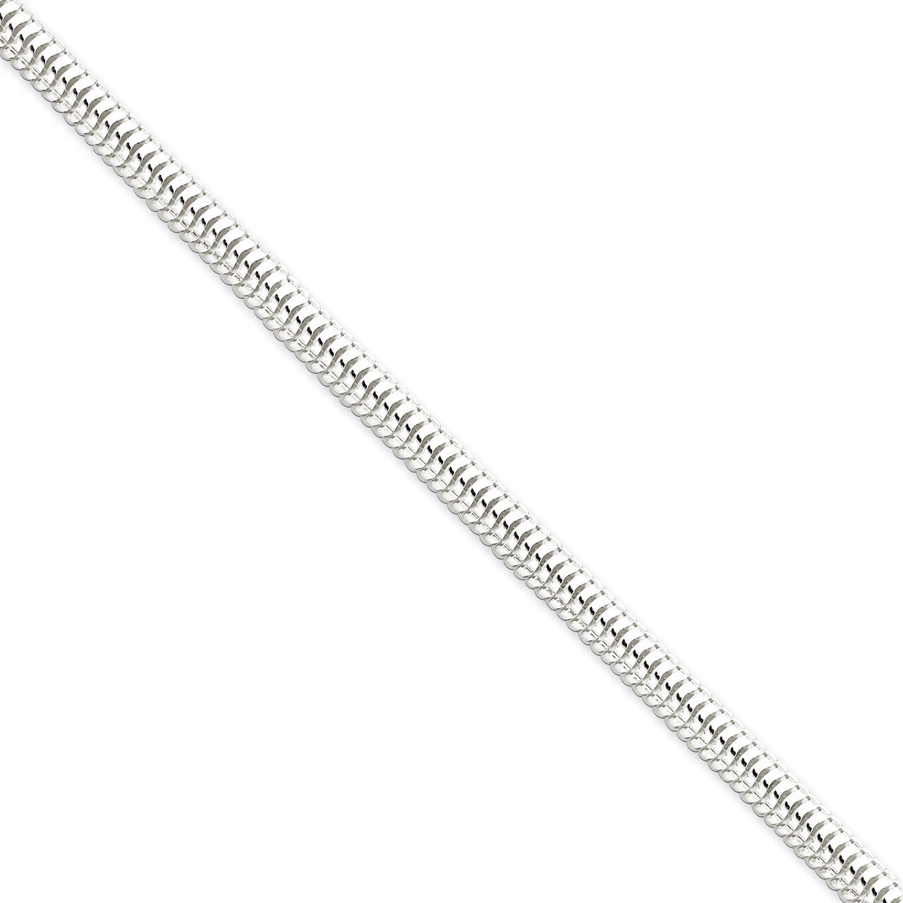 18 Inch 5mm Round Snake Chain Sterling Silver QSNL120-18