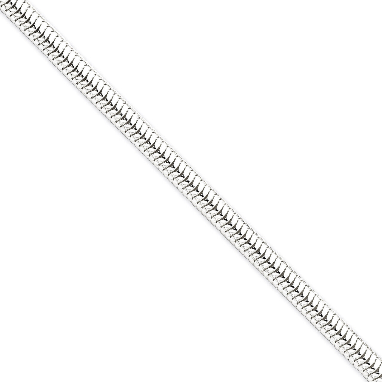 20 Inch 6mm Round Snake Chain Sterling Silver QSNL150-20