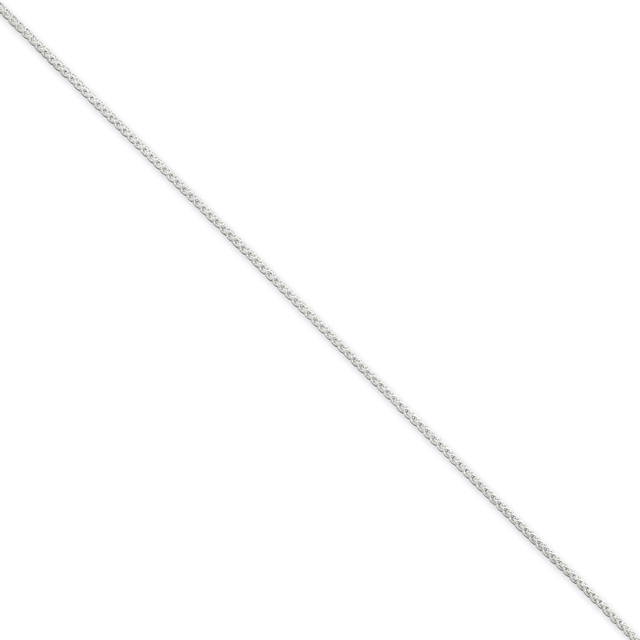 18 Inch 1.25mm Round Spiga Necklace Sterling Silver QSP030-18, MPN: QSP030-18, 883957258072