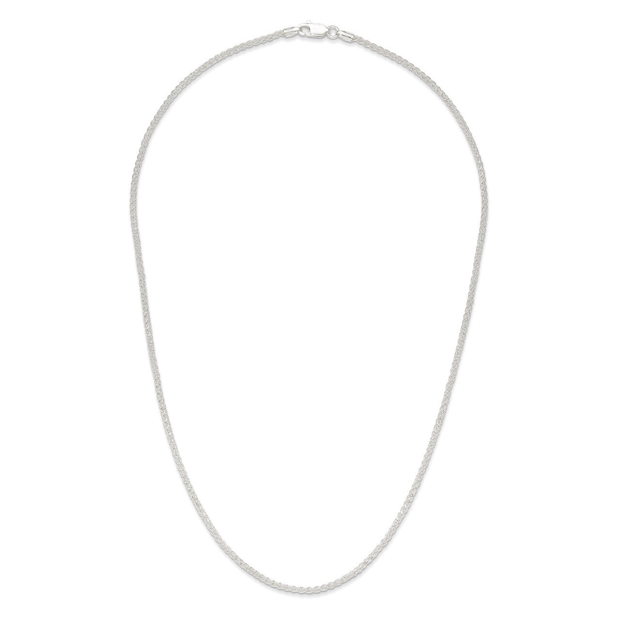 20 Inch 1.75mm Round Spiga Chain Sterling Silver QSP050-20, MPN: QSP050-20, 883957081397