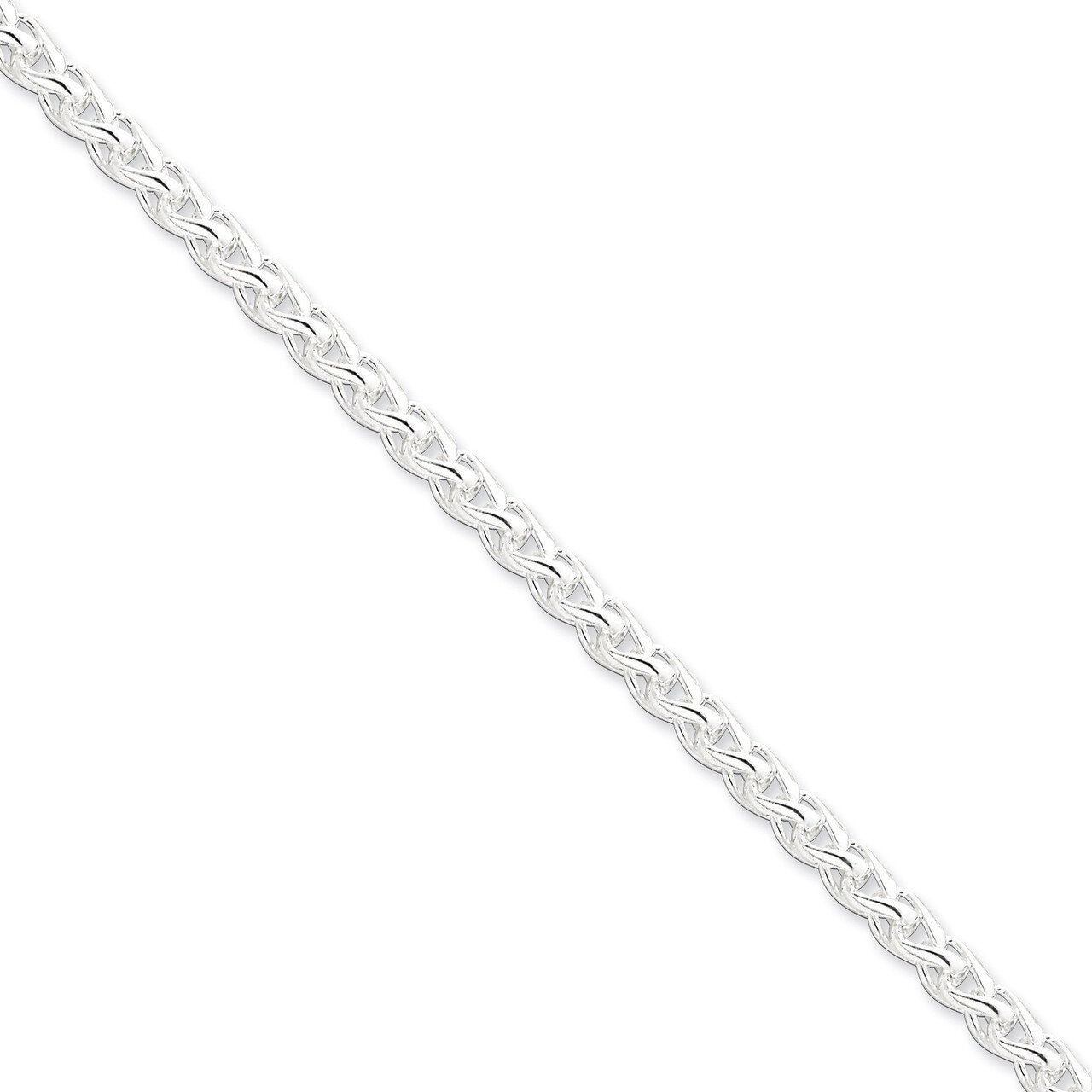 18 Inch 5mm Round Spiga Chain Sterling Silver QSP200-18, MPN: QSP200-18, 883957258201