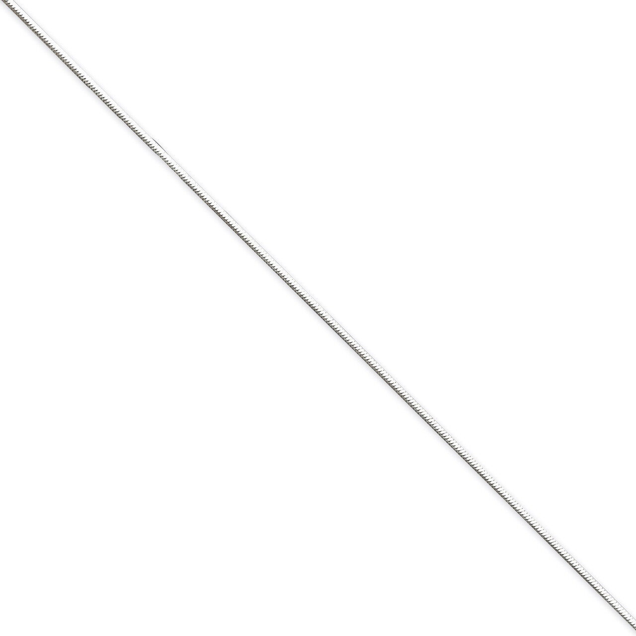 16 Inch .8mm Square Snake Chain Sterling Silver QSQ025-16, MPN: QSQ025-16, 886774413679