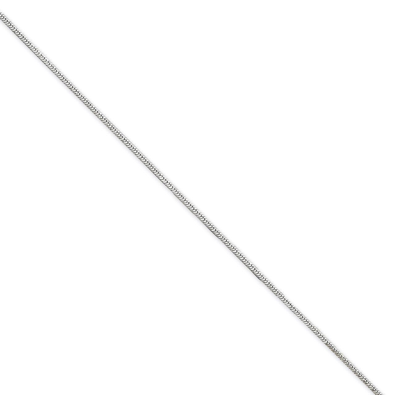 16 Inch 1mm Square Snake Chain Sterling Silver QSQ030-16, MPN: QSQ030-16, 886774413716