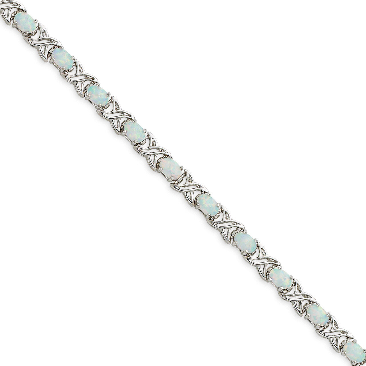 Opal XO Bracelet Sterling Silver QX522CP, MPN: QX522CP, 191101369643