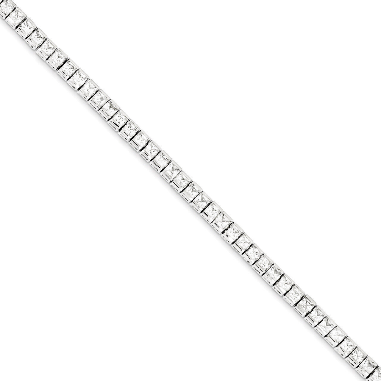 Tennis Bracelet Sterling Silver Diamond QX528CZ, MPN: QX528CZ, 883957261959