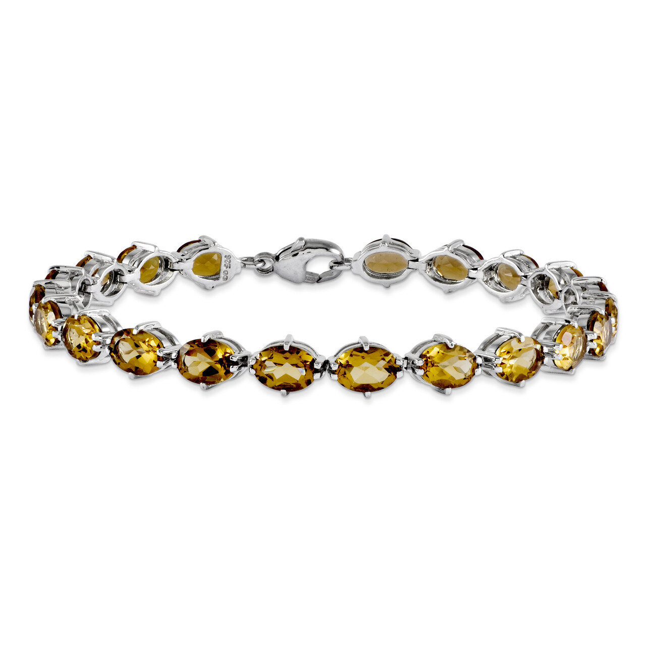 Whiskey Quartz Bracelet Sterling Silver QX814WQ, MPN: QX814WQ, 883957014159