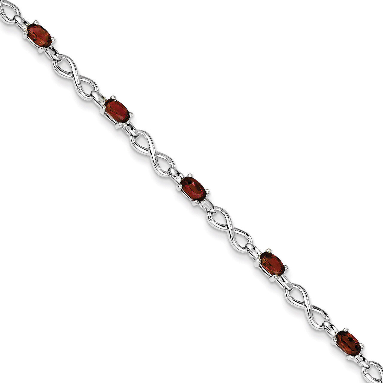 Garnet Bracelet Sterling Silver QX837GA, MPN: QX837GA, 883957516714