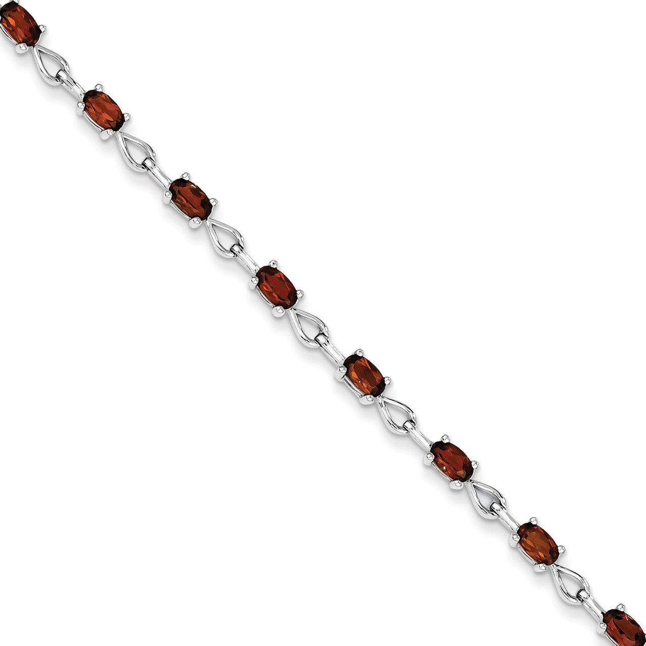 Garnet Bracelet Sterling Silver QX838GA, MPN: QX838GA, 883957441665