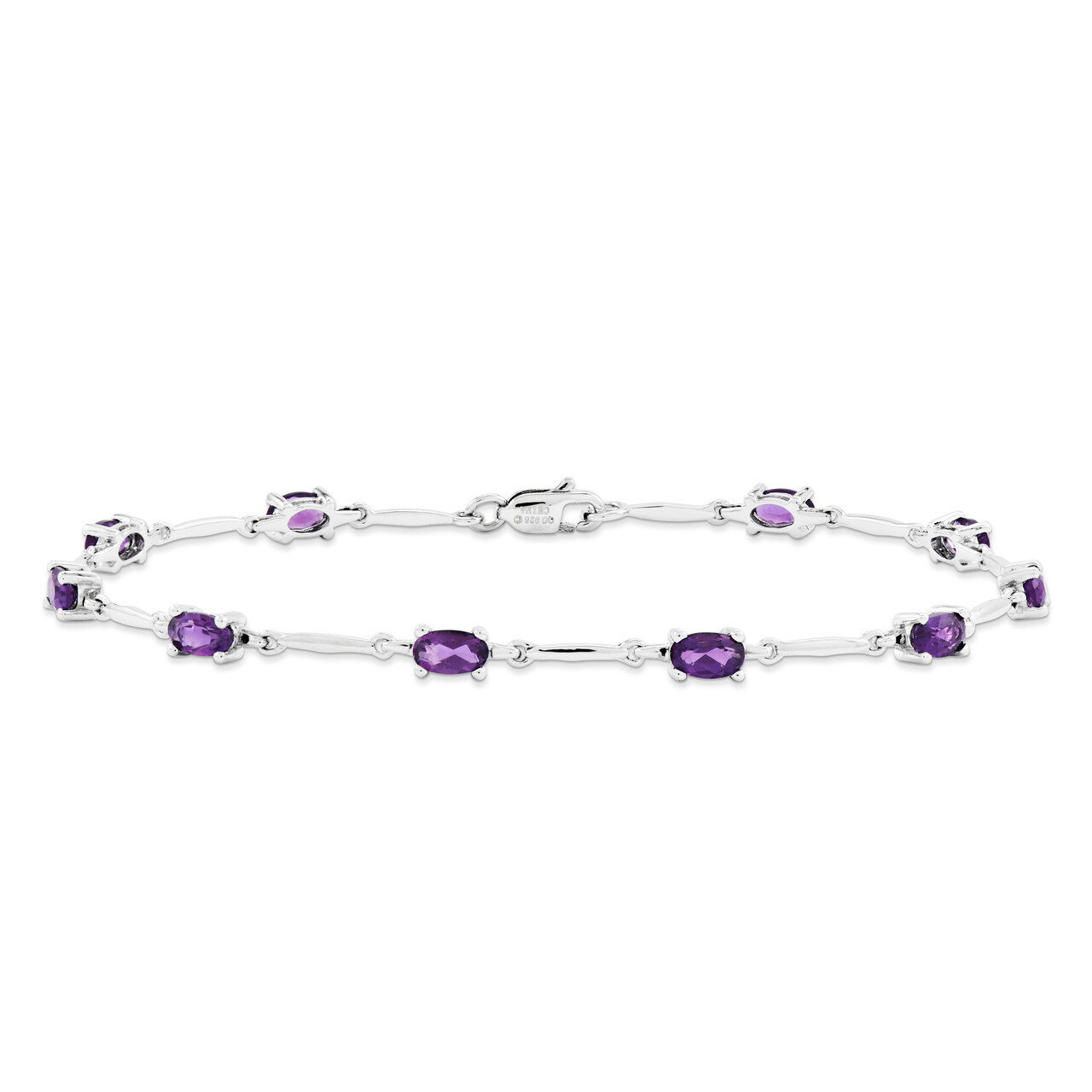 Amethyst Bracelet Sterling Silver QX843AM, MPN: QX843AM, 883957368801