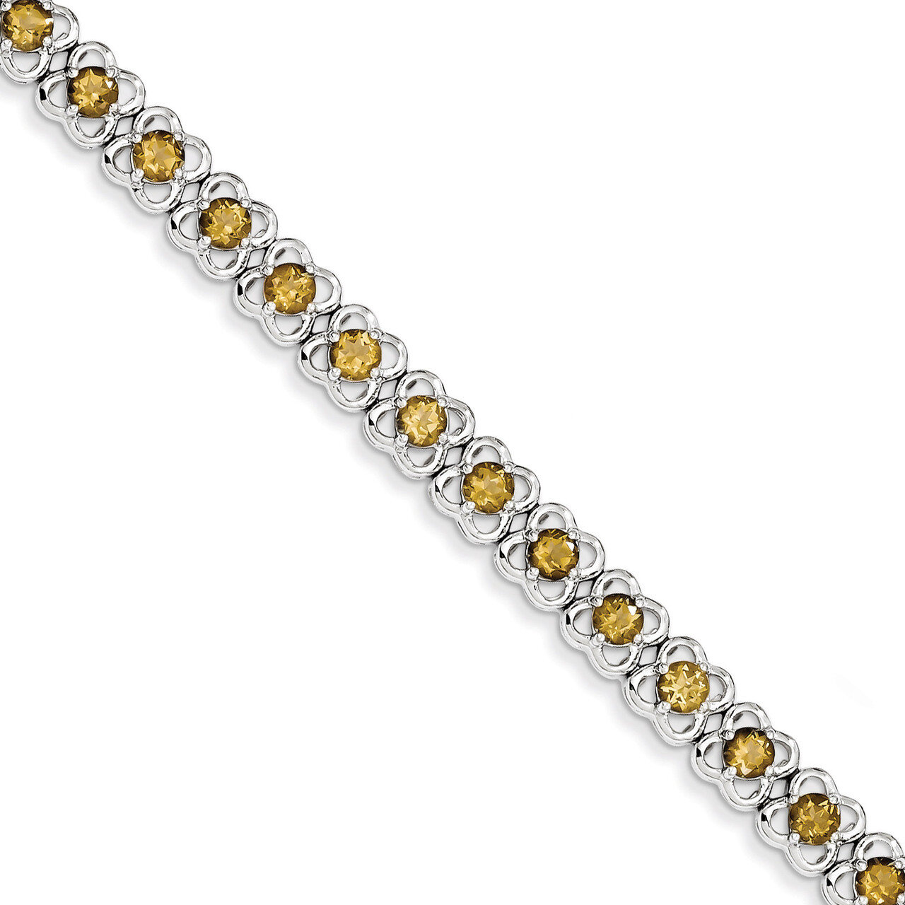 Whiskey Quartz Bracelet Sterling Silver QX850WQ, MPN: QX850WQ, 883957016856