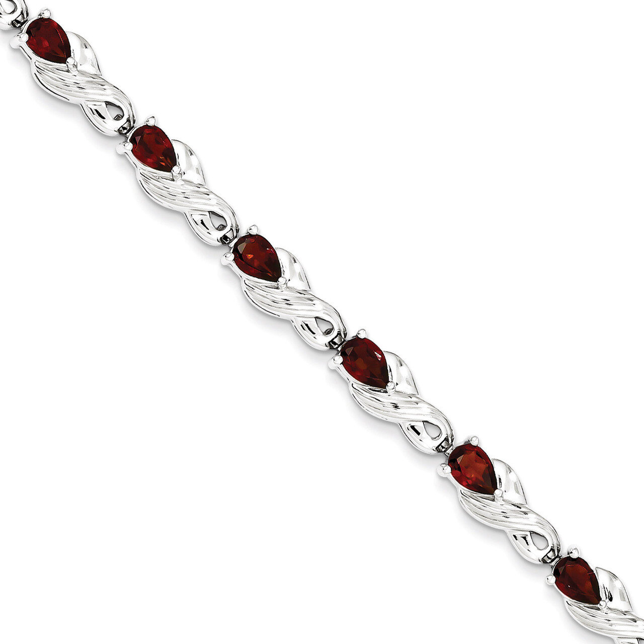 Garnet Bracelet Sterling Silver QX864GA, MPN: QX864GA, 883957410050