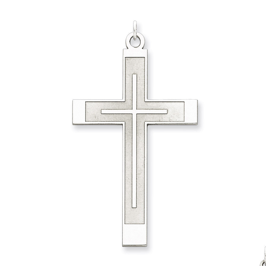 Cross Pendant Laser Designed Sterling Silver QXR116, MPN: QXR116, 883957580630