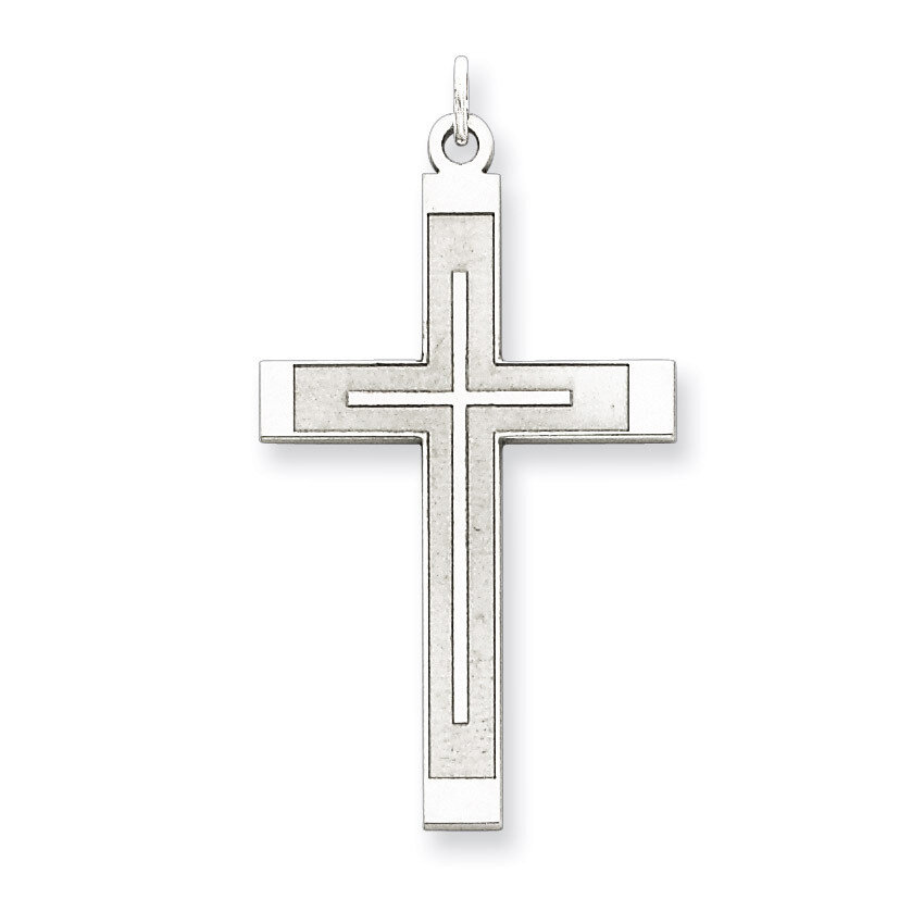 Cross Pendant Laser Designed Sterling Silver QXR117, MPN: QXR117, 883957582191