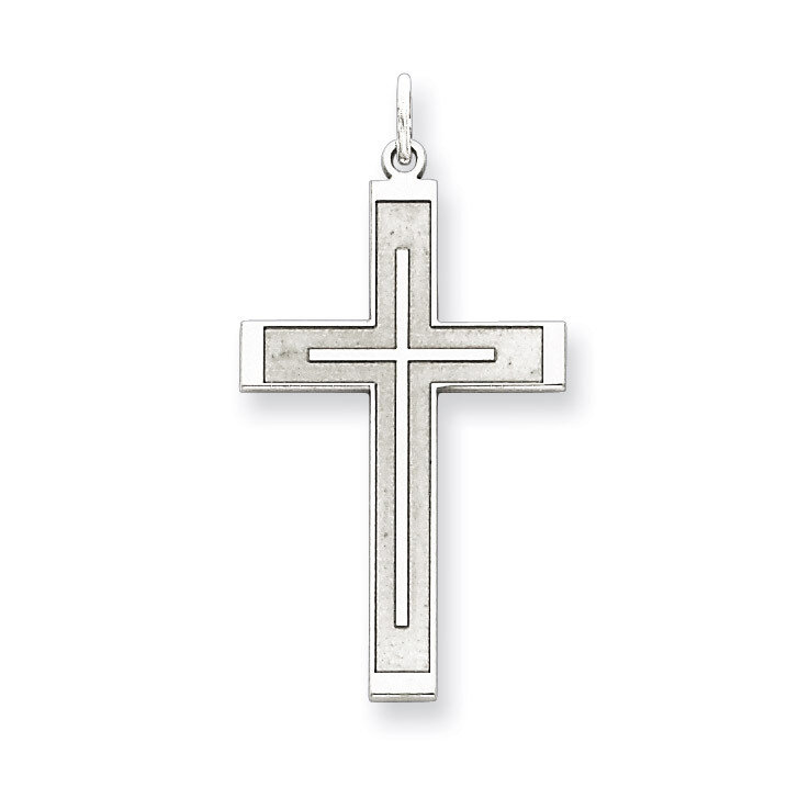 Cross Pendant Laser Designed Sterling Silver QXR118, MPN: QXR118, 883957570549