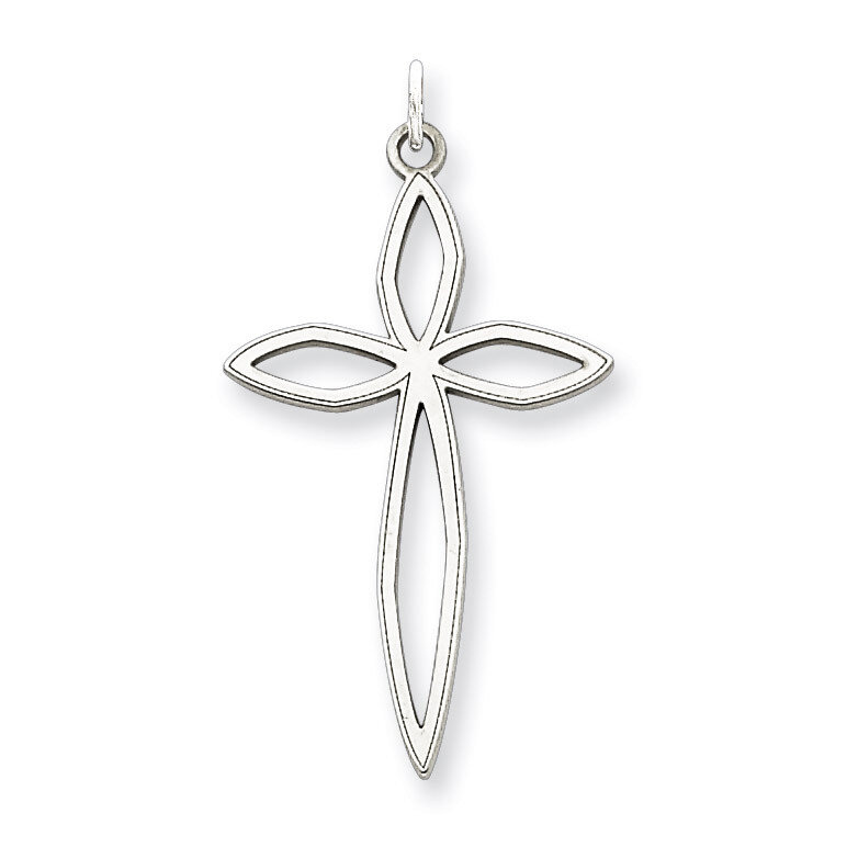 Cross Pendant Laser Designed Sterling Silver QXR125, MPN: QXR125, 883957546063