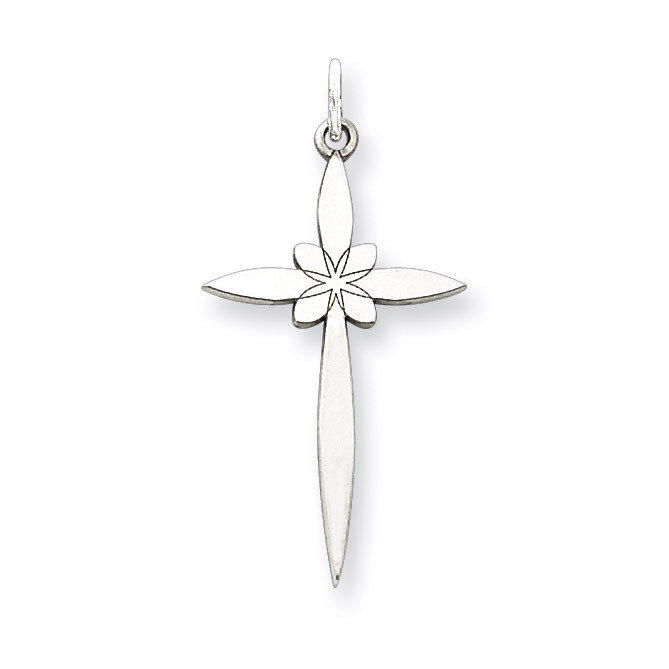 Cross Pendant Laser Designed Sterling Silver QXR129, MPN: QXR129, 883957546070