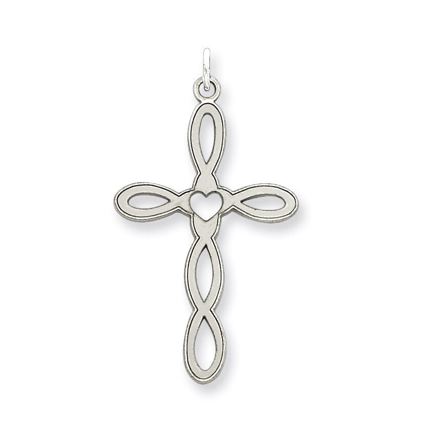 Cross Pendant Laser Designed Sterling Silver QXR133, MPN: QXR133, 883957534244