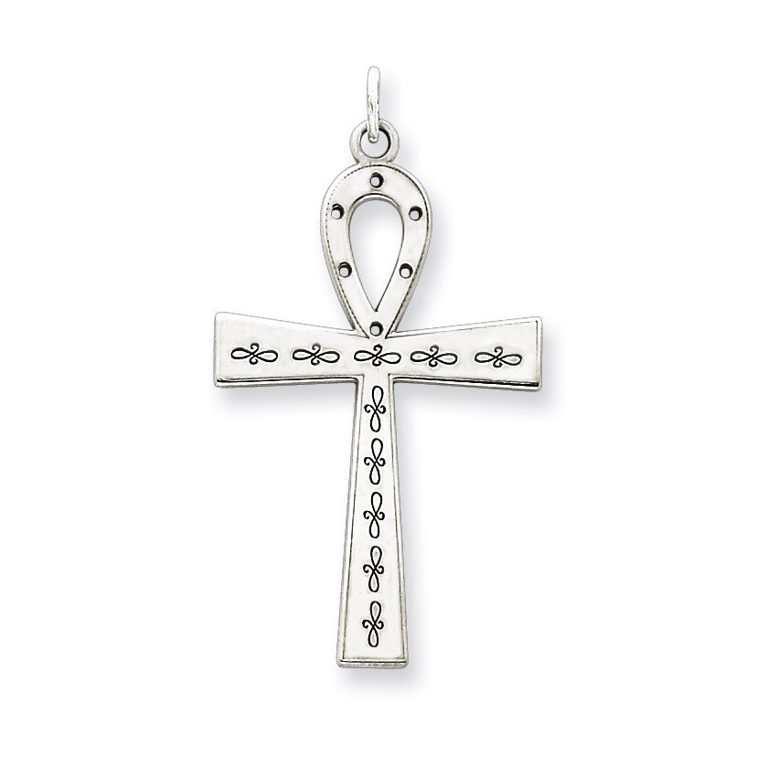 Cross Pendant Laser Designed Sterling Silver QXR138, MPN: QXR138, 883957498553