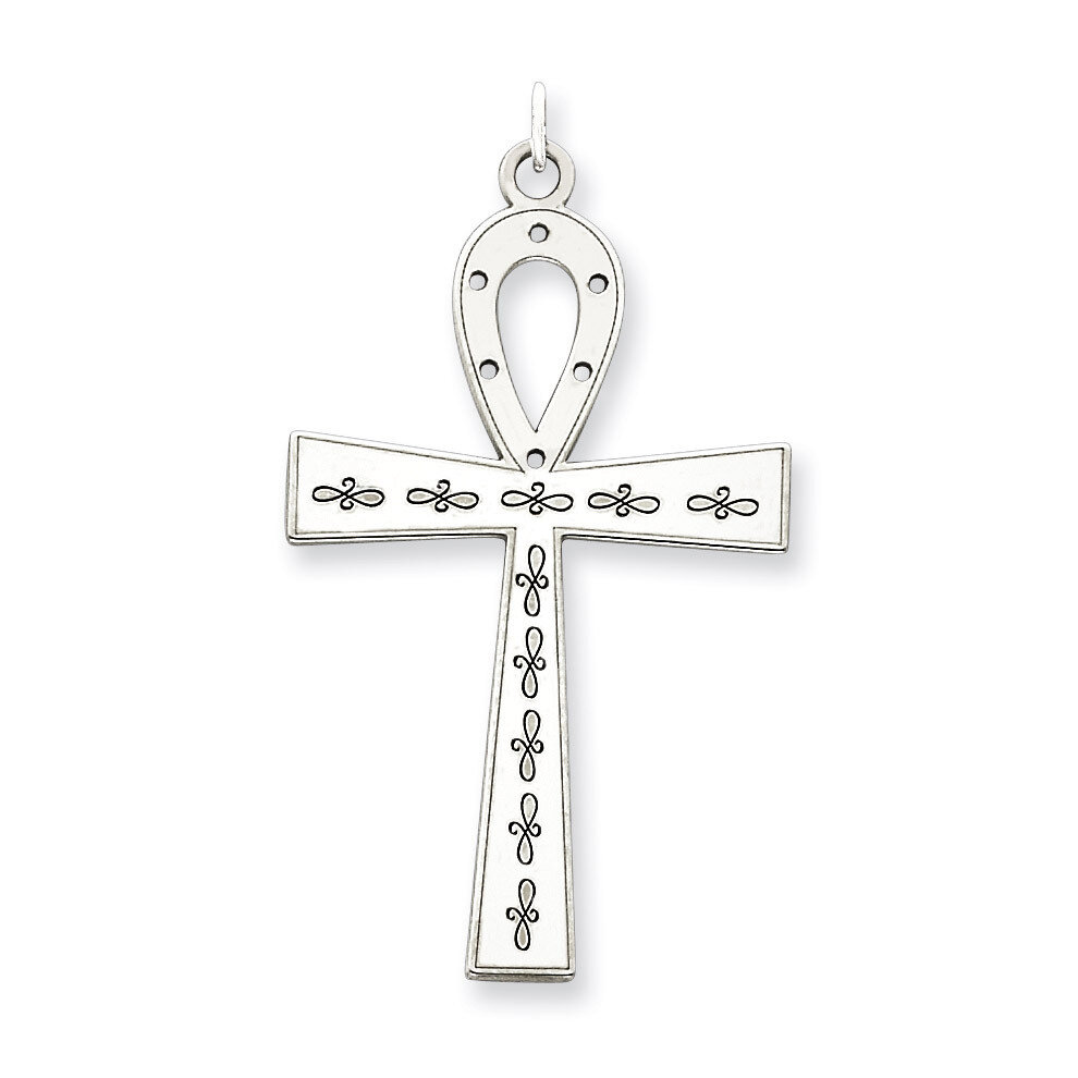 Cross Pendant Laser Designed Sterling Silver QXR139, MPN: QXR139, 883957516783