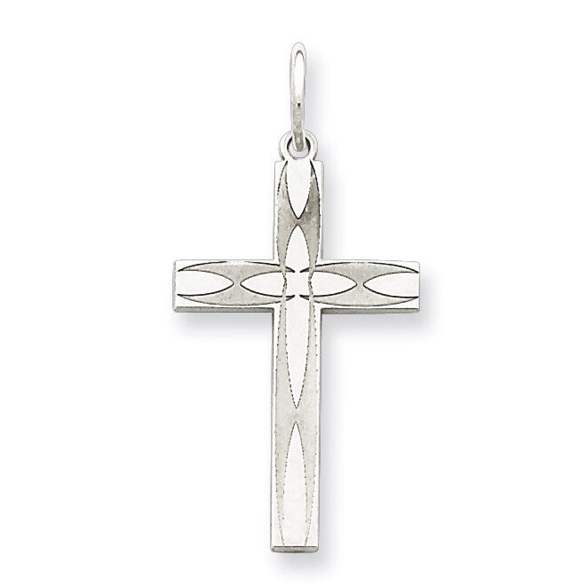 Cross Pendant Laser Designed Sterling Silver QXR156, MPN: QXR156, 883957441825