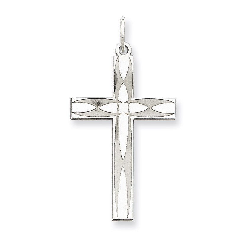 Cross Pendant Laser Designed Sterling Silver QXR157, MPN: QXR157, 883957441917