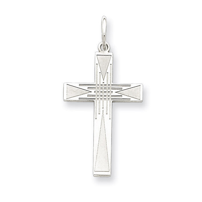 Cross Pendant Laser Designed Sterling Silver QXR171, MPN: QXR171, 883957483597