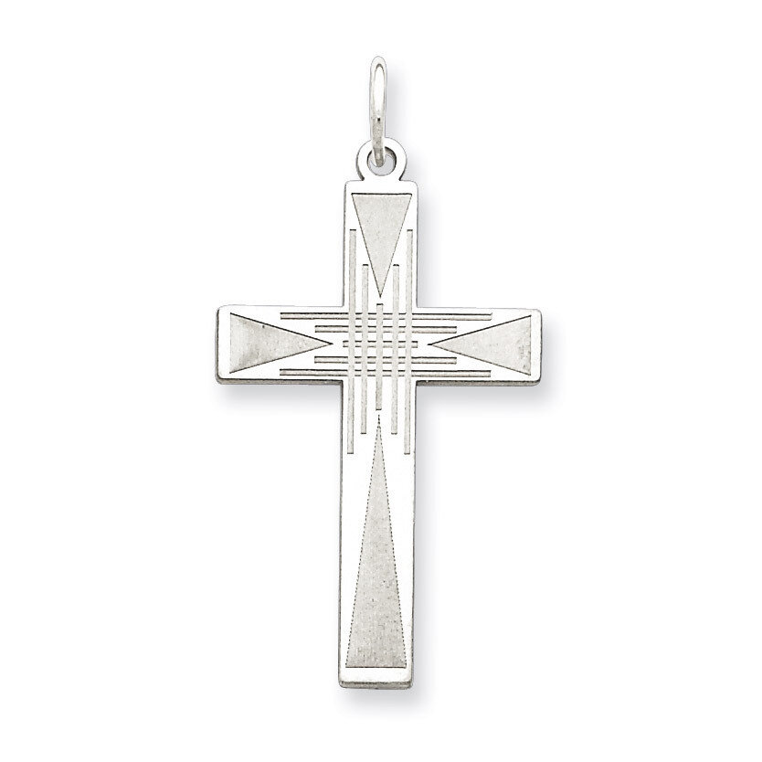 Cross Pendant Laser Designed Sterling Silver QXR172, MPN: QXR172, 883957531106