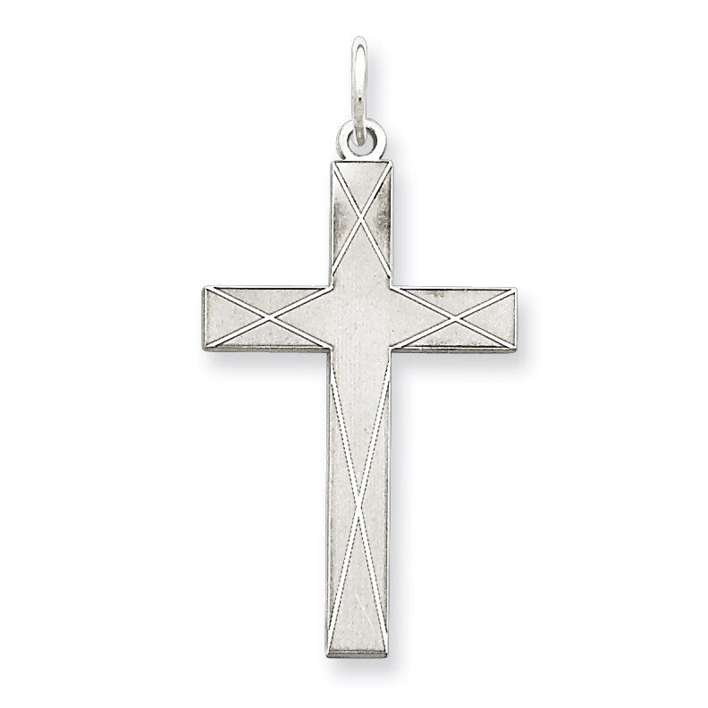 Cross Pendant Laser Designed Sterling Silver QXR175, MPN: QXR175, 883957681214