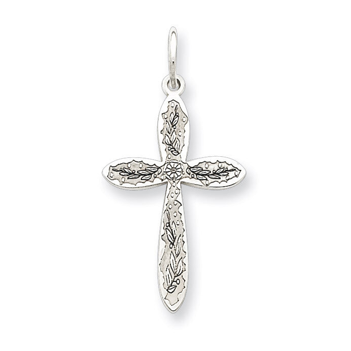 Cross Pendant Laser Designed Sterling Silver QXR183, MPN: QXR183, 883957410111