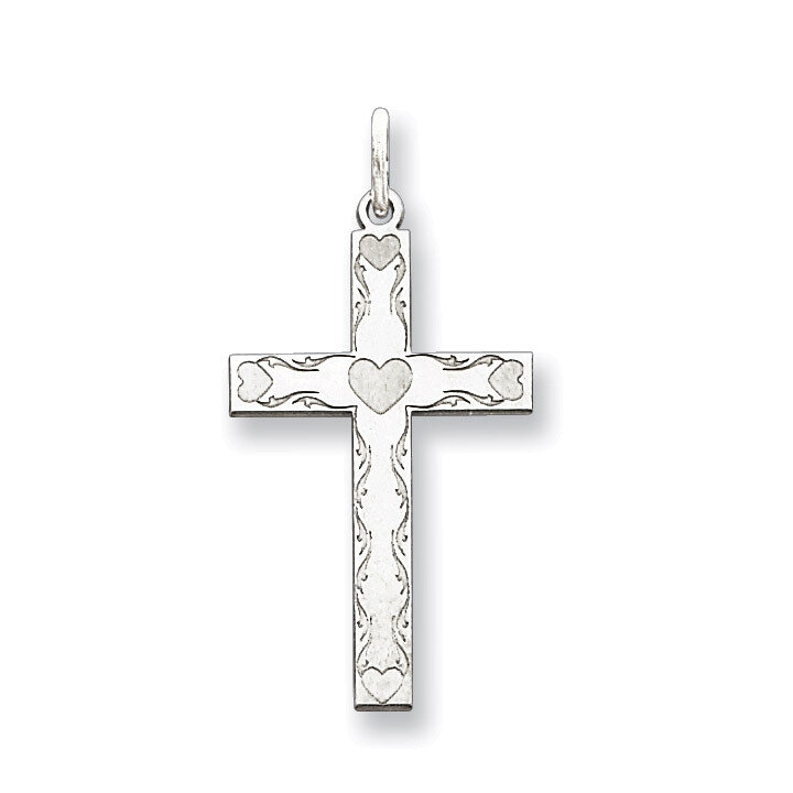 Cross Pendant Laser Designed Sterling Silver QXR193, MPN: QXR193, 883957522951