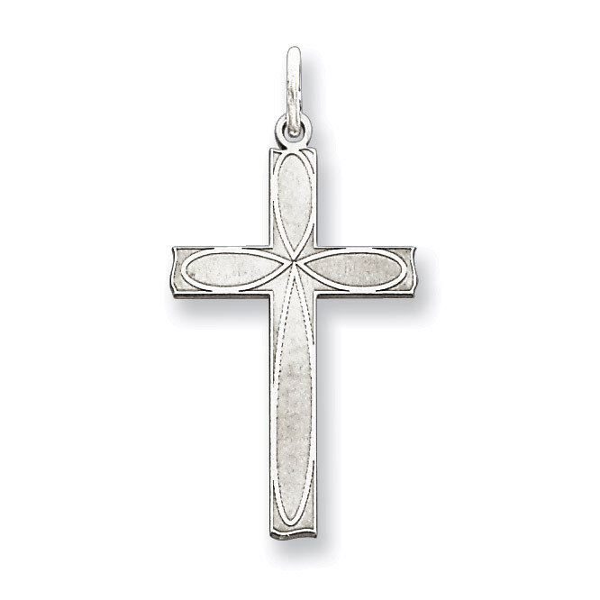 Cross Pendant Laser Designed Sterling Silver QXR203, MPN: QXR203, 883957498577