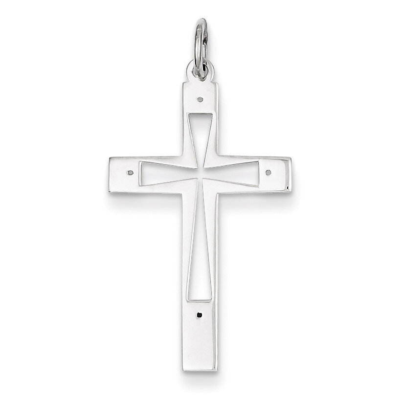 Cross Pendant Laser Designed Sterling Silver QXR251, MPN: QXR251, 883957546094