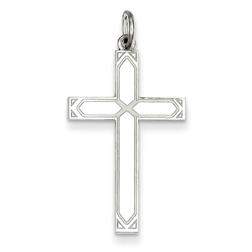 Cross Pendant Laser Designed Sterling Silver QXR257, MPN: QXR257, 883957567983