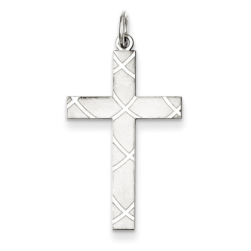 Cross Pendant Laser Designed Sterling Silver QXR261, MPN: QXR261, 883957516837
