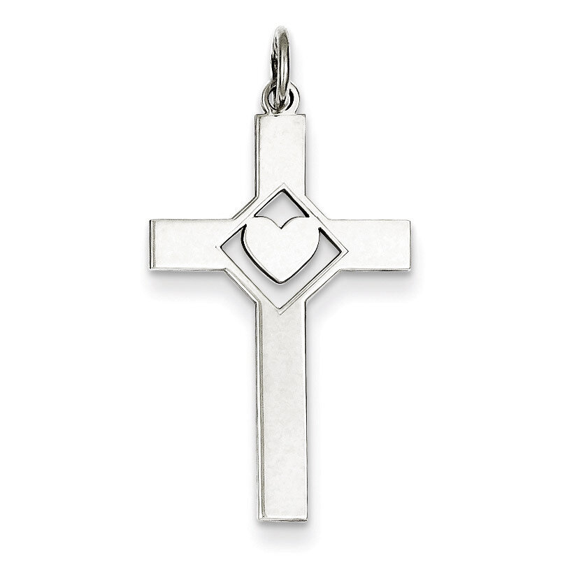 Cross Pendant Laser Designed Sterling Silver QXR267, MPN: QXR267, 883957368955