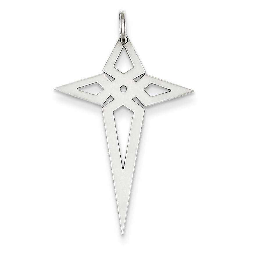 Cross Pendant Laser Designed Sterling Silver QXR268, MPN: QXR268, 883957467351