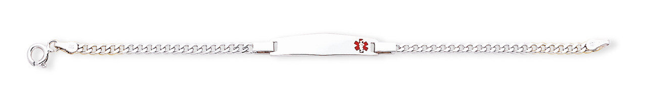 8 Inch Medical ID Curb Link Bracelet Sterling Silver XSM20-8, MPN: XSM20-8, 883957273365