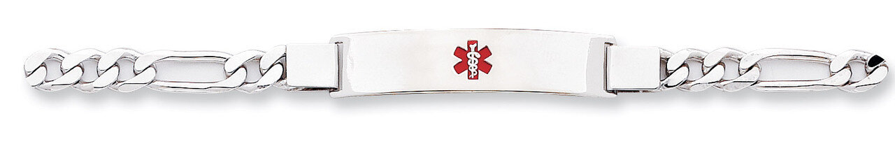 8 Inch Medical ID Figaro Link Bracelet Sterling Silver XSM36-8, MPN: XSM36-8, 883957273938