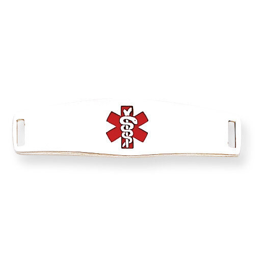 Medical ID Plate Sterling Silver XSM51