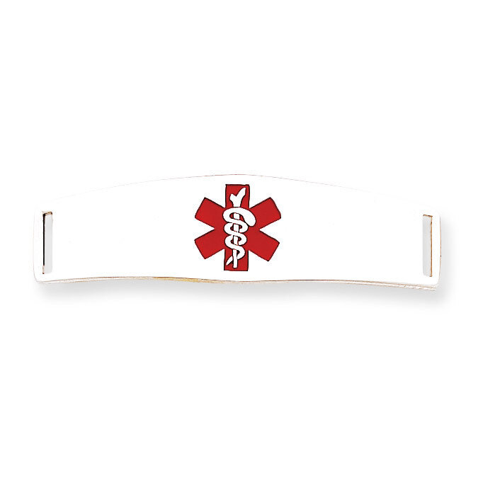 Medical ID Plate Sterling Silver XSM52