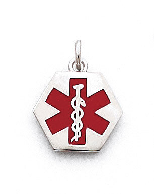 Medical Jewelry Pendant Sterling Silver XSM75